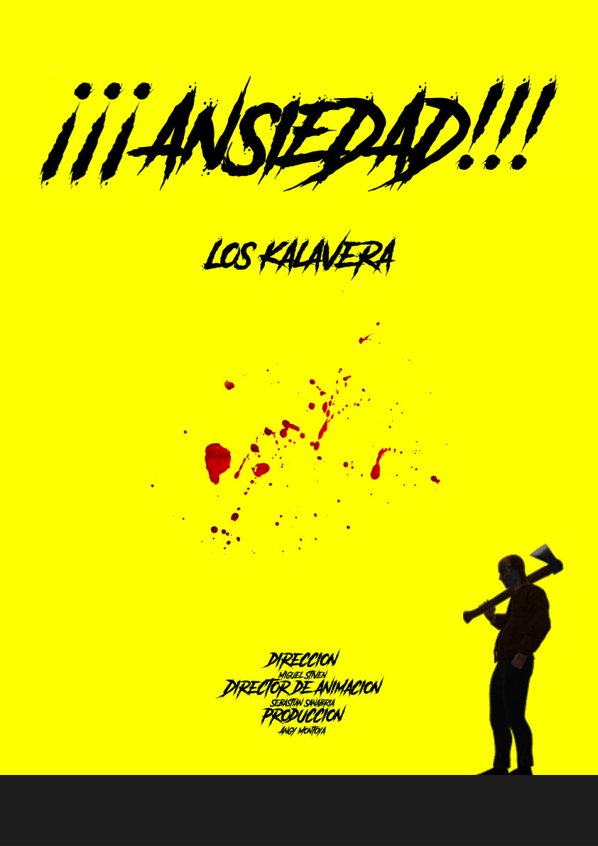 Poster del videoclip animado Ansiedad